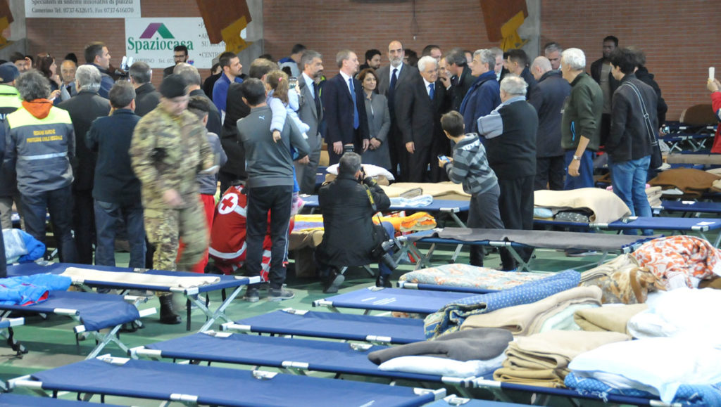 Il Presidente Mattarella nelle zone distrutte dal terremoto