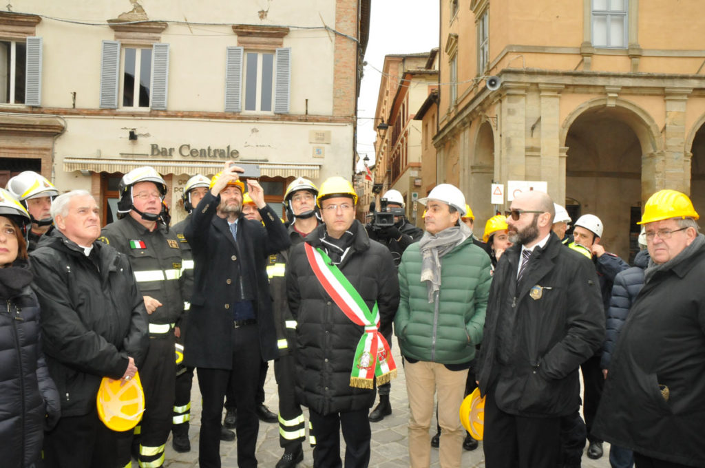 Il ministro Franceschini a Camerino città-simbolo della cultura sfregiata dal terremoto
