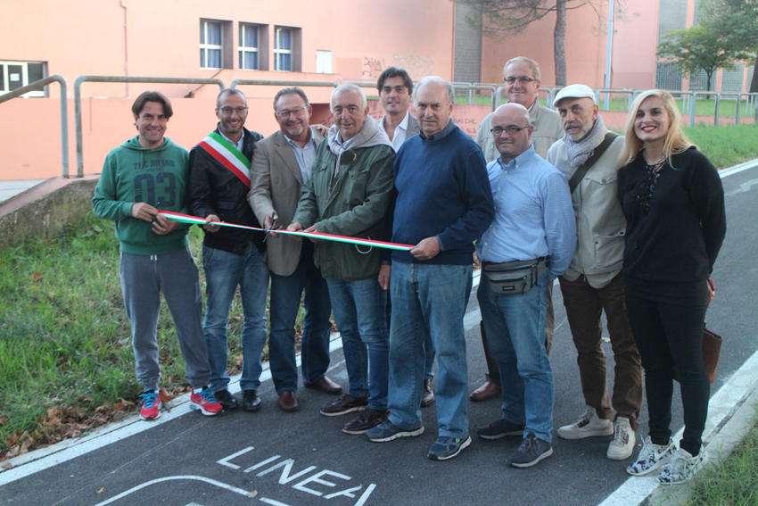Ricci e Belloni inaugurano a Pesaro una nuova palestra a cielo aperto