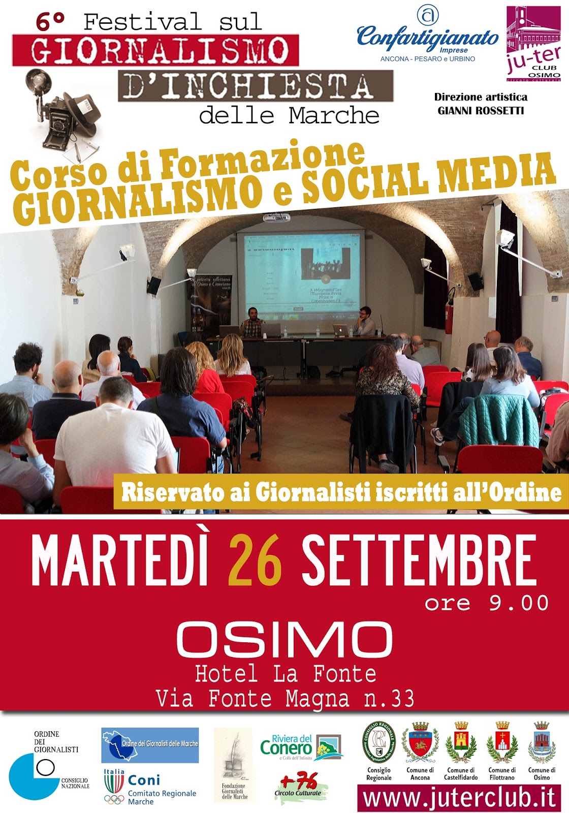 Dal 24 al 30 settembre nelle Marche c’è il Festival del giornalismo d’inchiesta