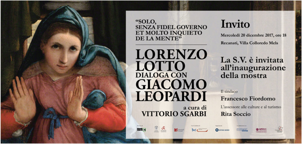 A Recanati Lorenzo Lotto dialoga con Giacomo Leopardi