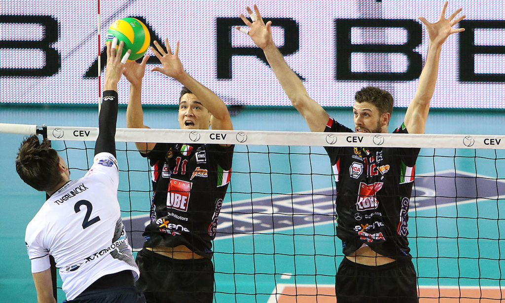 Per la Lube arriva il primo successo in Europa: 3-0 al Roeselare