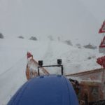 Automezzi in azione nel Maceratese per liberare le strade dalla neve