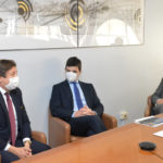 Il viceministro alla Sanità Pierpaolo Sileri incontra ad Ancona il presidente Acquaroli e gli assessori regionali