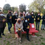 Inaugurata a Villa Ceccolini la panchina rossa contro il femminicidio