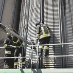 In un’azienda incendio di un silos