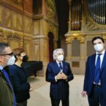 Il presidente della Regione Acquaroli in visita al Conservatorio Rossini