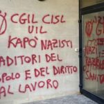Gravi atti vandalici nella sede della Cgil Marche e della Camera del Lavoro di Ancona