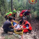 Si infortuna sul Monte Conero, soccorsa dai Vigili del fuoco e trasportata in ospedale