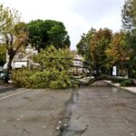 Il forte vento ha causato molti danni anche ad Ancona